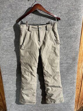 Volcom Ski Pants Youth 11-12 Years Beige Freakin Snow Chino Waterproof Winter